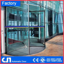 Stainless Steel 3 Wing Crystal Revolving Door